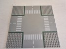 Baseplate, Road 32 x 32 9-Stud Crossroads with Road Pattern thumbnail