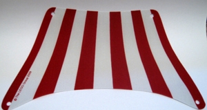 Cloth Sail 28 x 18 Top with Red Stripes Pattern
I god stand,