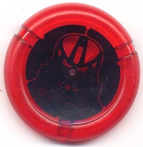 Throwing Disk with Bionicle Toa Metru Huna Mask Pattern
I god stand.