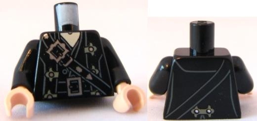 Torso PotC Overcoat with Belts and Gold Fleur-de-lis Buckles Pattern / Black Arms / Light Nougat Hands
I god stand.