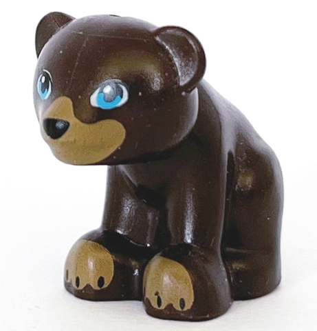 Bear, Friends Style, Baby Cub, Sitting with Black Nose, Dark Azure Eyes and Dark Tan Paws and Muzzle Pattern
I god stand.