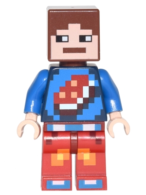 Minecraft Skin 7 - Pixelated, Blue Shirt with Porkchop Icon
Komplett i god stand.