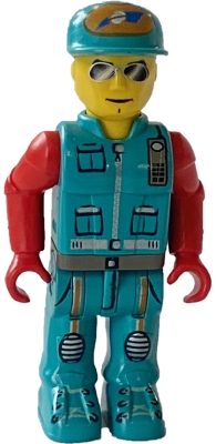 Crewman with Dark Turquoise Vest and Pants, Red Arms (4169124)
Komplett i god stand.