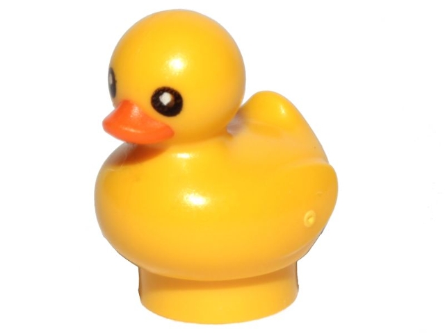 Duckling with Molded Orange Beak and Printed Black Eyes Pattern
I god stand.