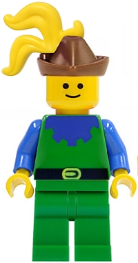 Forestman - Blue, Brown Hat, Yellow 3-Feather Plume
Komplett i god stand.