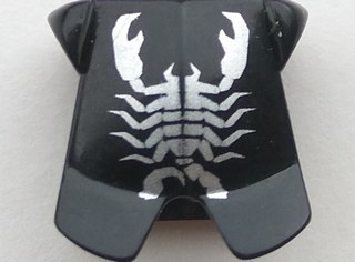 Minifigure Armor Breastplate with Leg Protection with Vladek Scorpion Silver Pattern
I god stand.