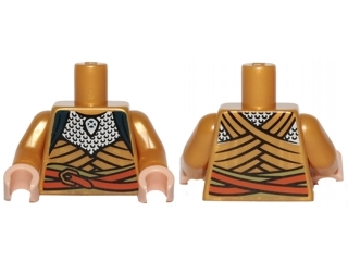 Torso LotR Robe with Silver Scale Mail and Orange Belt Pattern / Pearl Gold Arms / Light Nougat Hands
I god stand.