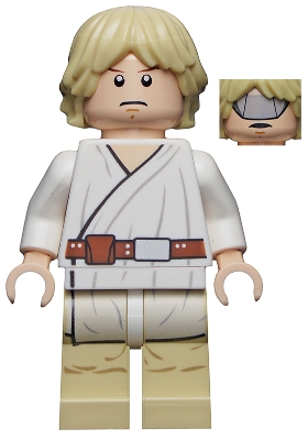Luke Skywalker (Tatooine, Gray Visor on Reverse of Head)
Komplett i god stand.