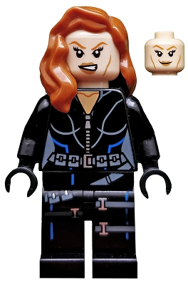 Black Widow - Black Jumpsuit, Dark Orange Mid-Length Hair, Printed Legs, Black Hands, Dark Orange Eyebrows
Komplett i god stand.
