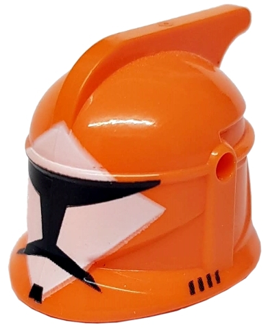 Minifigure, Headgear Helmet SW Clone Trooper with Holes, Bomb Squad Trooper Pattern
I god stand.