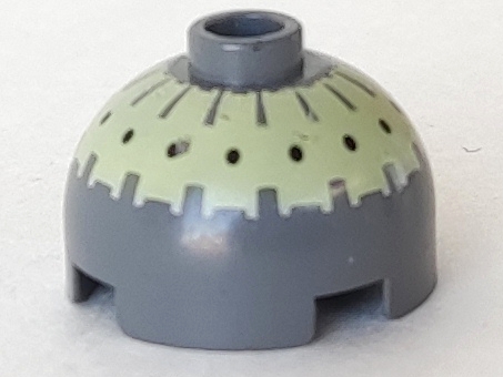 Brick, Round 2 x 2 Dome Top with Black Spots on Bright Light Yellow Pattern (Buzz Droid)
I god stand.