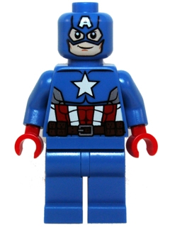 Captain America - Blue Suit, Red Hands, Mask
Komplett i god stand.