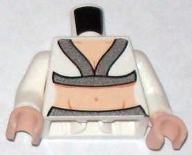 Torso Female Crop Top with Silver Hems, Light Nougat Neck and Midriff with Nougat Navel Pattern / White Arms / Light Nougat Hands
I god stand.