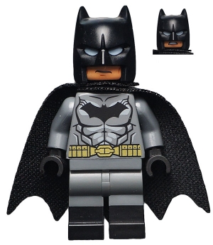 Batman - Dark Bluish Gray Suit, Gold Belt, Black Hands, Spongy Cape, Black Boots
Komplett i god stand.