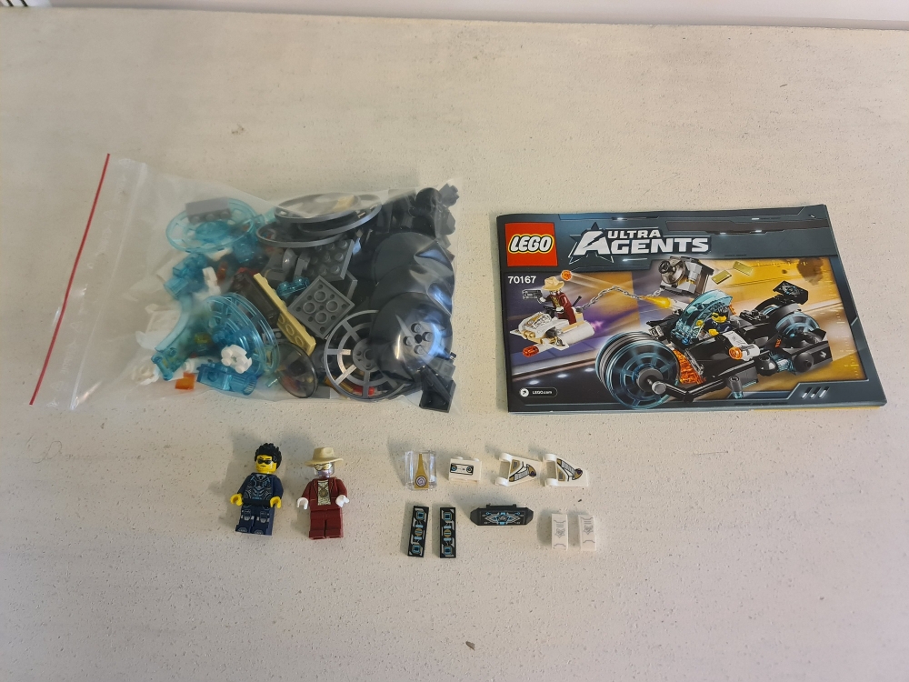 Sett 70167 fra Lego Ultra Agents serien.
Meget pent.
Komplett med manual.