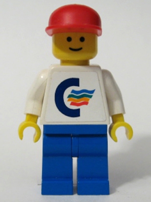 Color Line - White Torso (Sticker) with White Arms, Blue Legs, Red Cap
Komplett i god stand.