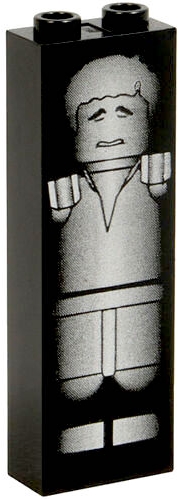 Brick 1 x 2 x 5 with Han Solo in Carbonite Pattern
Komplett i god stand.