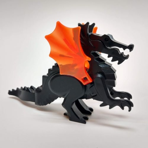 Dragon, Classic with Trans-Neon Orange Wings
Komplett i god stand.