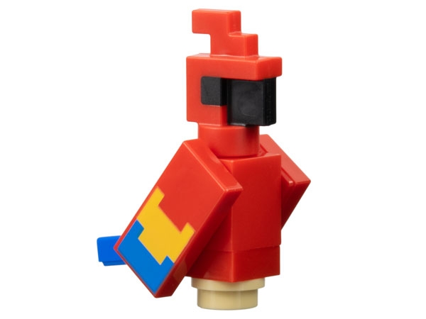 Minecraft Parrot, Red Printed Wings - Brick Built
I god stand.