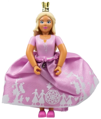 Belville Female, Adult Woman (Princess) - Bright Pink Top, Light Yellow Hair, Dark Pink Shoes, Skirt, Crown
Komplett i god stand.