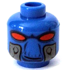 Minifigure, Head Alien SW Duros with Large Red Eyes, Dark Blue Facial Lines, Dark Bluish Gray Breathing Tube Ports, Slight Grin Pattern
I god stand.