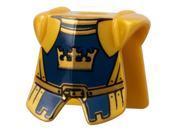 Minifigure Armor Breastplate with Leg Protection with Fantasy Era Crown King Pattern
I god stand.