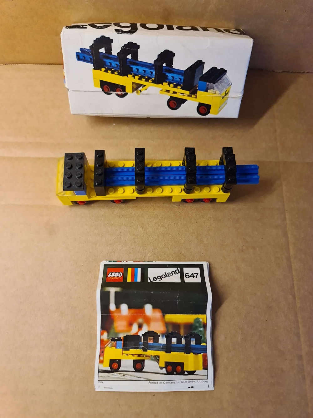 Sett 647 fra Lego Legoland serien.
Fint sett. Komplett med manual og eske.