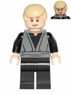 Luke Skywalker (Dark Bluish Gray Jedi Robe, Dual Sided Head)
Komplett i god stand.