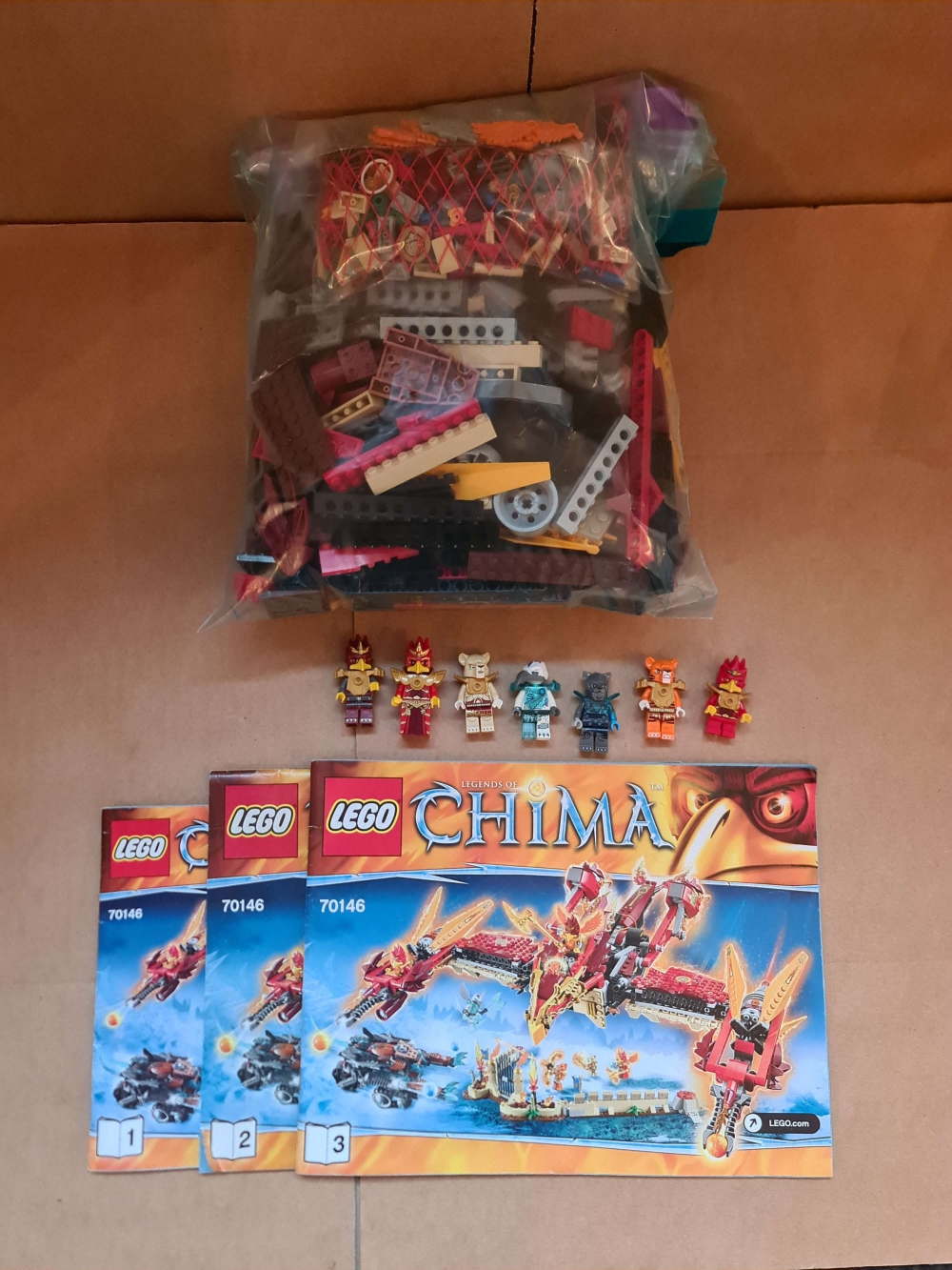 Sett 70146 fra Lego Chima serien.

Meget pent. Komplett med manualer. 