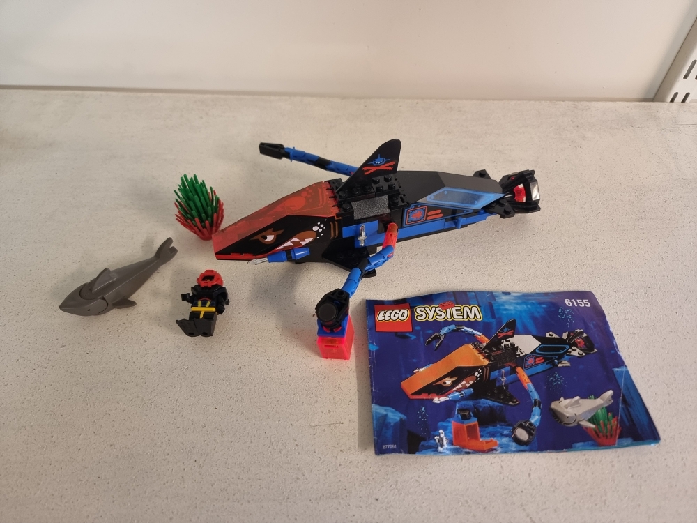 Sett 6155 fra Lego Aquazone : Aquasharks serien
Pent sett, noe bruksmerker grunnet alder.
Komplett med manual.