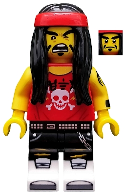 Gong & Guitar Rocker, The LEGO Ninjago Movie (Minifigure Only without Stand and Accessories)
Komplett i god stand.