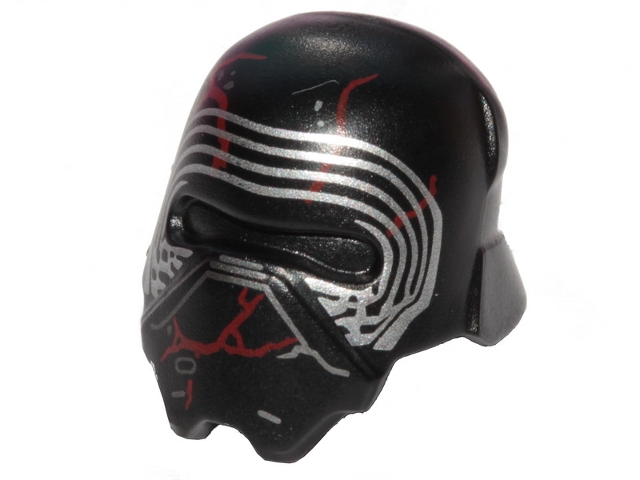 Minifigure, Headgear Helmet SW Kylo Ren with Red Scratches Pattern
I god stand.