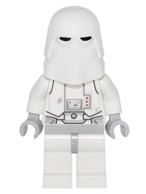 Snowtrooper, Light Bluish Gray Hips, Light Bluish Gray Hands - Backpack attached to Neck Bracket with Plate, Modified w/ Clip Ring
Komplett i  god stand.