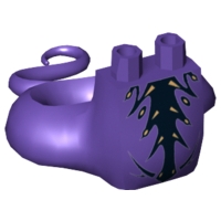 Lower Body, Serpent with Molded Flexible Rubber (Same Color) Tail and Printed Black and Gold Scales Pattern
I god stand.