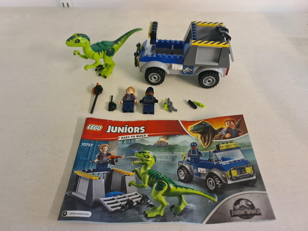 Sett 10757 fra Lego Juniors : Jurassic World serien.
Som nytt.
Komplett med manual.