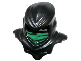 Minifigure, Headgear Ninjago Wrap with Jagged Shoulders with Green Face Mask Pattern
I god stand.