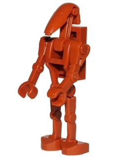 Battle Droid - Dark Orange, Angled Arm and Straight Arm, 1 x 2 Plate on Back
Komplett i god stand.