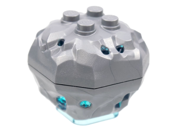 Rock 4 x 4 Octagonal Boulder with Molded Trans-Light Blue Crystals Pattern (88644pb01 / 87398pb01)
I god stand.