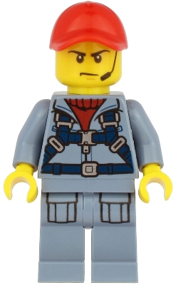 Ocean Submarine Pilot - Male, Harness, Sand Blue Legs with Pockets, Red Cap, Headset
Komplett i god stand.