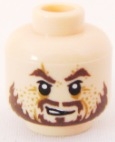 Minifigure, Head PotC Hector Barbossa Ragged Brown Beard Pattern
I god stand.