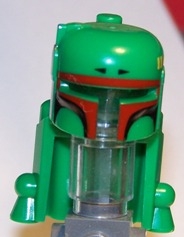 Minifigure, Headgear Helmet SW Rocket Pack with Boba Fett Colors, Dark Red Highlights Pattern
I god stand.