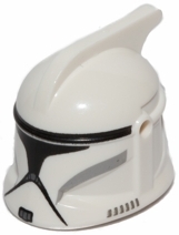 Minifigure, Headgear Helmet SW Clone Trooper with Holes, Gray Markings and Black Visor Pattern
I god stand.