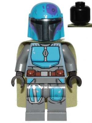 Mandalorian Tribe Warrior - Male, Olive Green Cape, Dark Azure Helmet
Komplett i god stand.