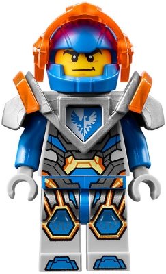 Clay - Blue Helmet, Trans-Neon Orange Visor, Flat Silver Armor
Komplett i god stand.