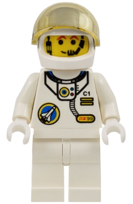 Space Port - Astronaut C1, White Legs, White Helmet, Gold Large Visor
Komplett i god stand.
