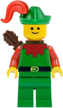 Forestman - Red, Green Hat, Red Plume, Quiver
Komplett i god stand.