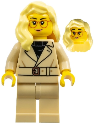 Tourist / Food Critic - Female, Tan Jacket and Legs, Bright Light Yellow Hair over Shoulder, Glasses
Komplett i god stand.