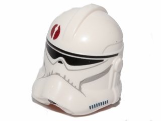 Minifigure, Headgear Helmet SW Clone Trooper (Phase 2) with Dark Red Emblem Pattern
I god stand.