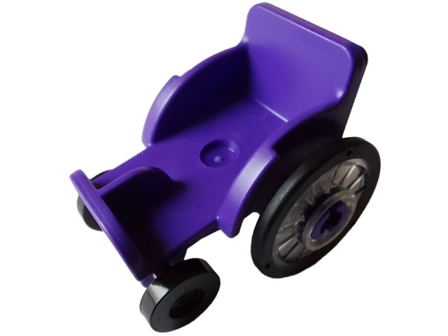 Mini Doll, Utensil Wheelchair with Trans-Clear Wheelchair Wheels with Technic Pin Hole and Black Trolley Wheels (2135 / 80441pb01 / 2496)
I god stand.