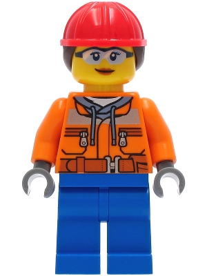 Construction Worker - Female, Orange Safety Jacket, Reflective Stripe, S
Komplett i god stand.
